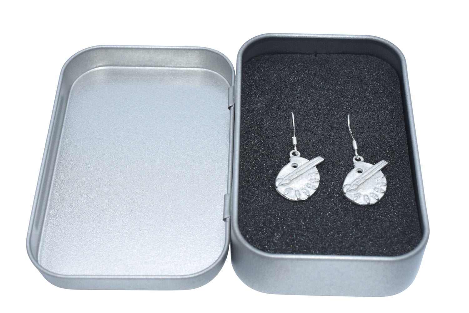 Tin Paint Palette Earrings