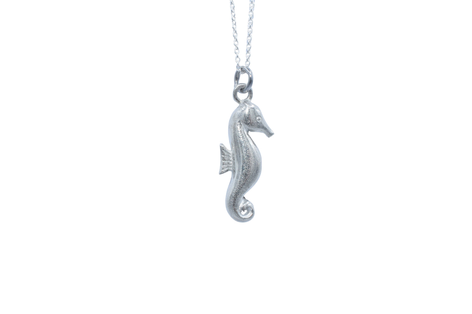 Tin Seahorse Pendant Necklace