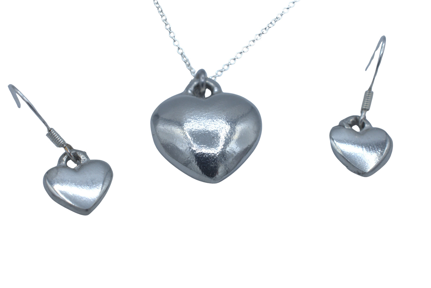 Tin Smooth Heart Matching Set