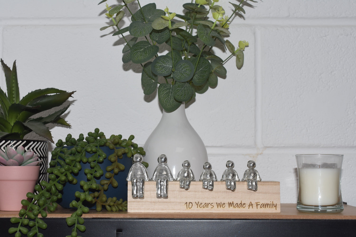 We Made a Family Anniversary - Tin Sculpture Figurines