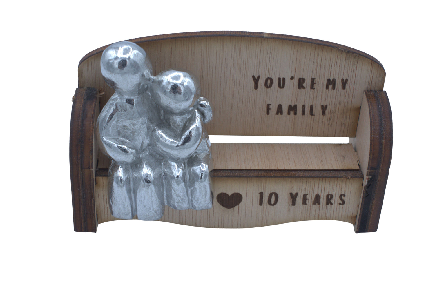You're My Family - 10 Year Anniversary Gift - Cuddling Couple on Sofa