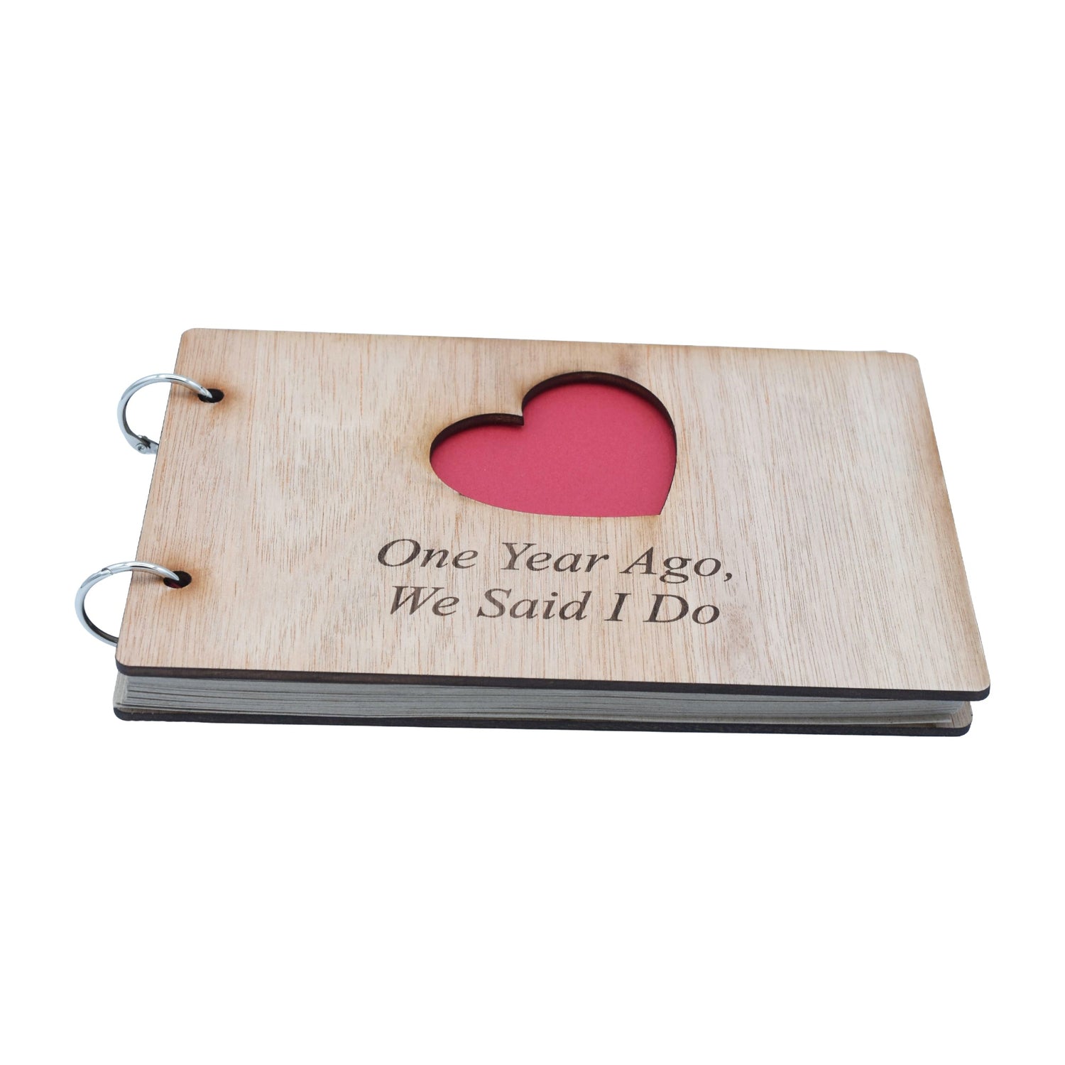 Choice of 1-50 Years *Your Year* Ago We Said I Do - Anniversary Scrapbook