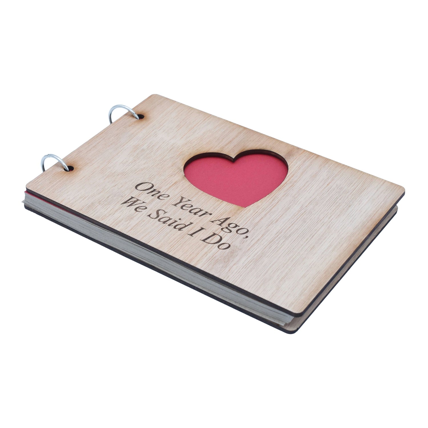 Choice of 1-50 Years *Your Year* Ago We Said I Do - Anniversary Scrapbook