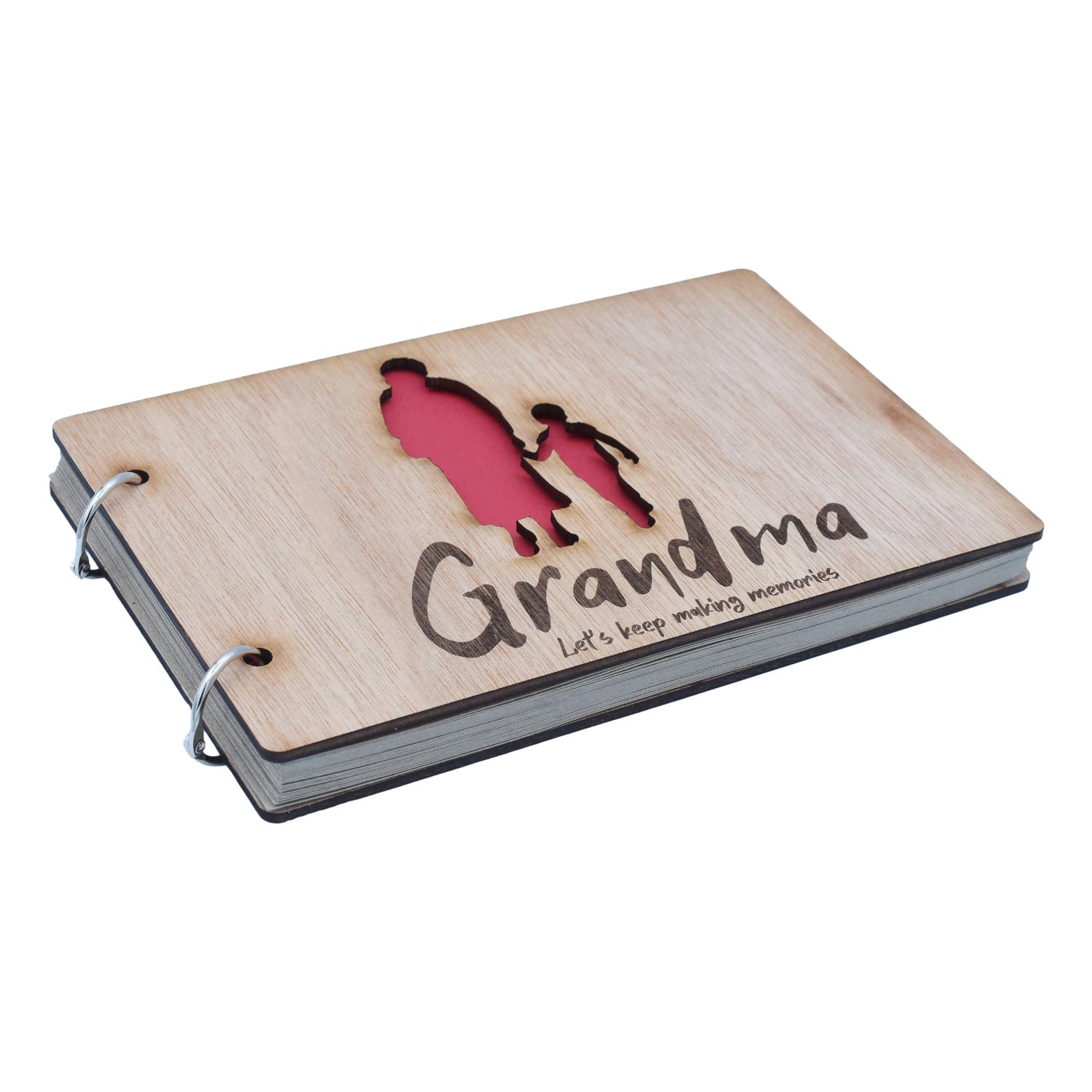 Grandma Let's Keep Making Memories- Grandma and Grandson - Scrapbook, Photo album or Notebook. Mothers day or Birthday Gifts.