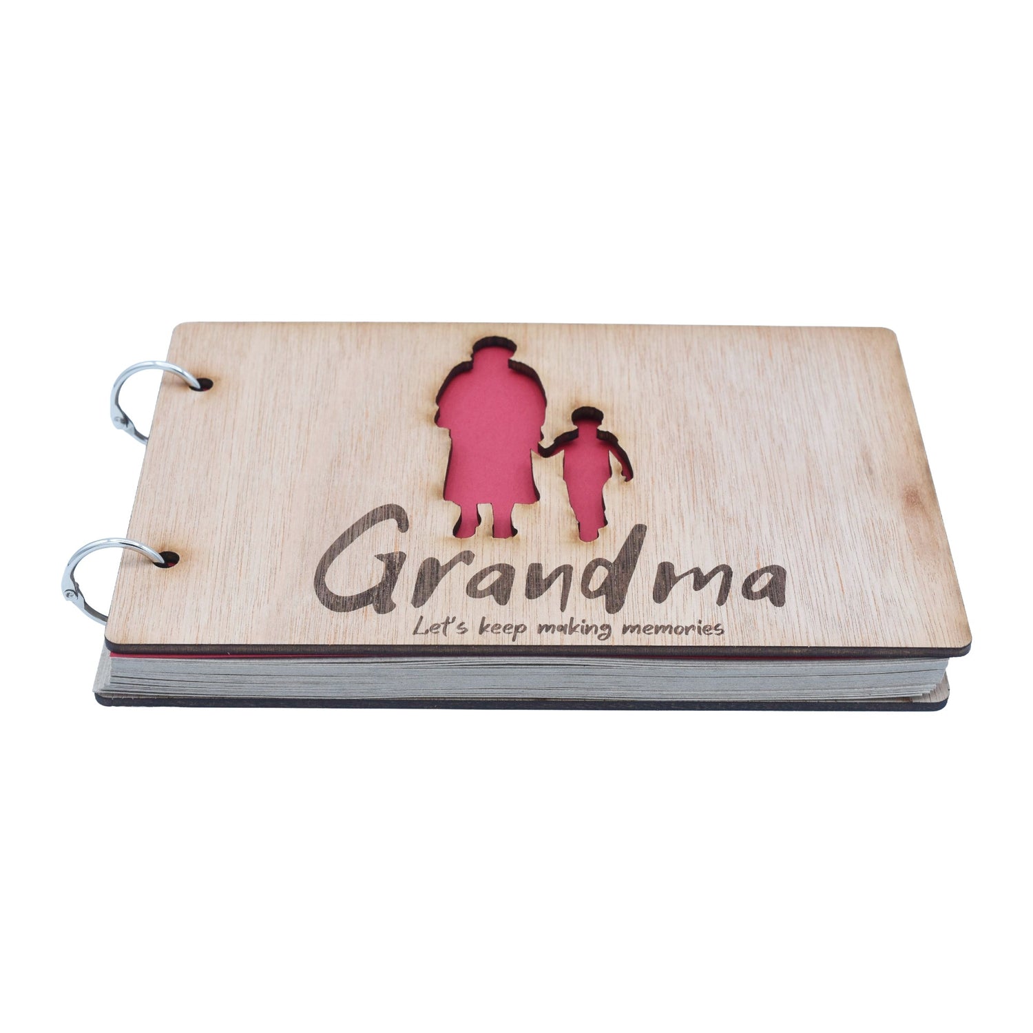 Grandma Let's Keep Making Memories- Grandma and Grandson - Scrapbook, Photo album or Notebook. Mothers day or Birthday Gifts.
