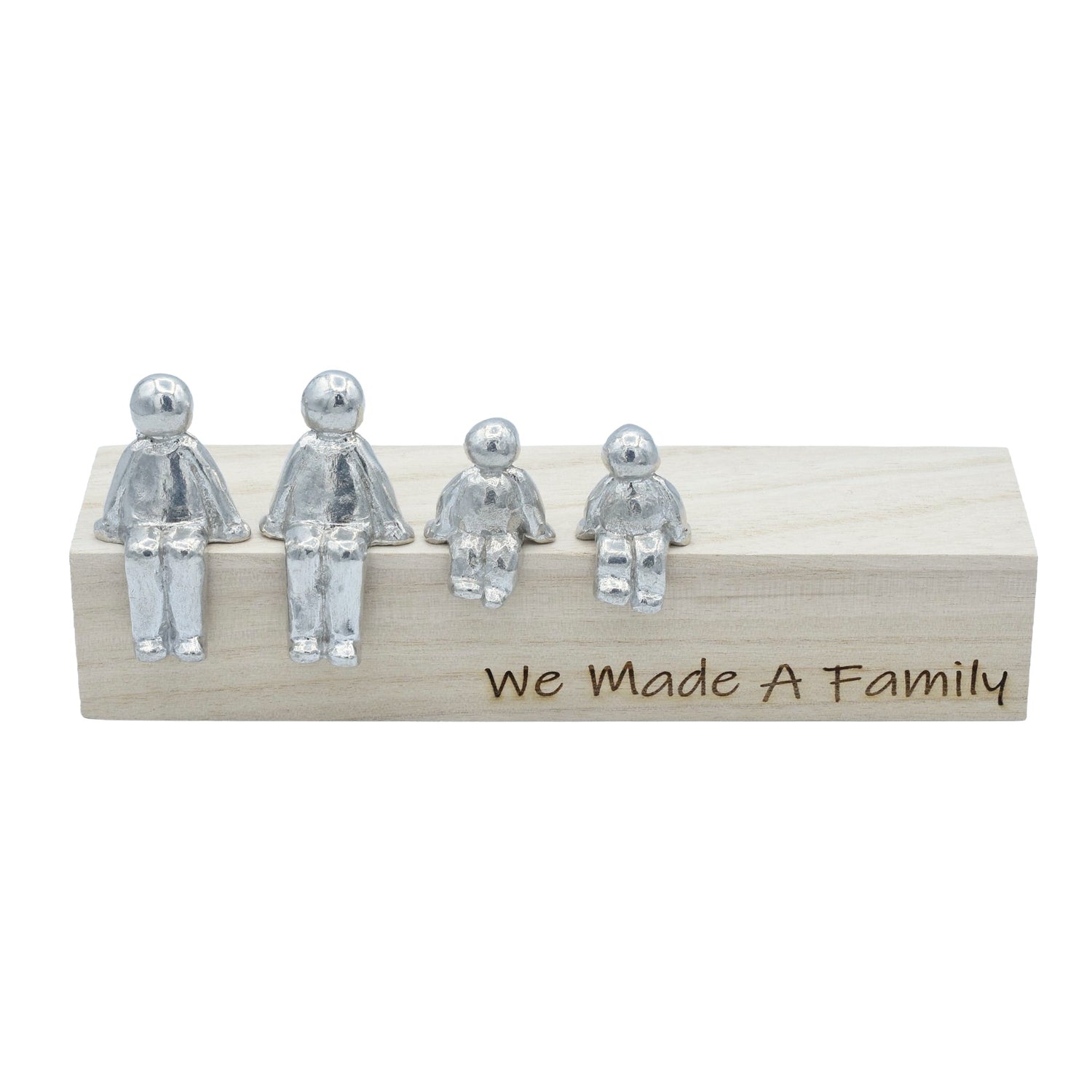 We Made A Family - Tin Sculpture Figurines 10th Anniversary Decoration