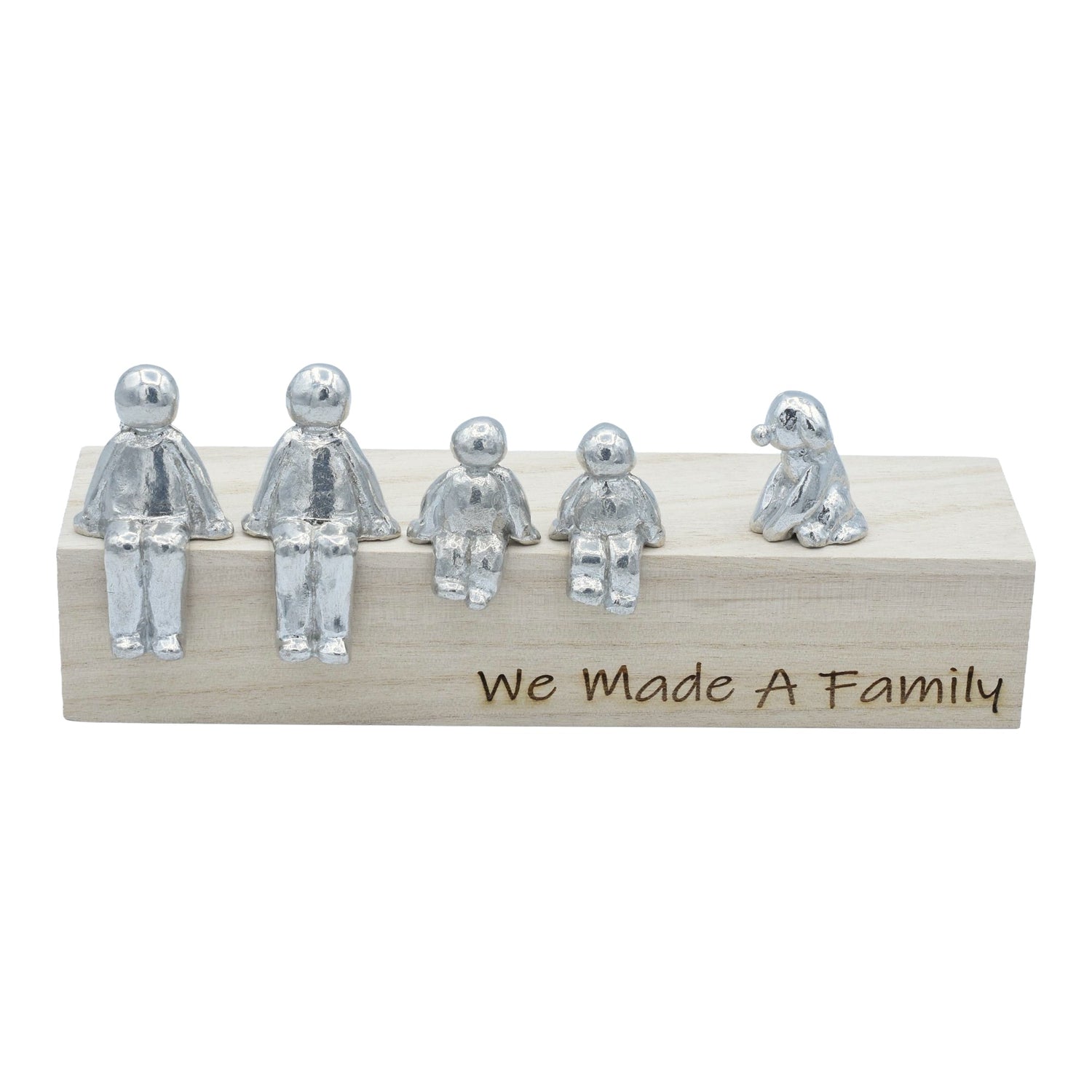 We Made A Family - Tin Sculpture Figurines 10th Anniversary Decoration