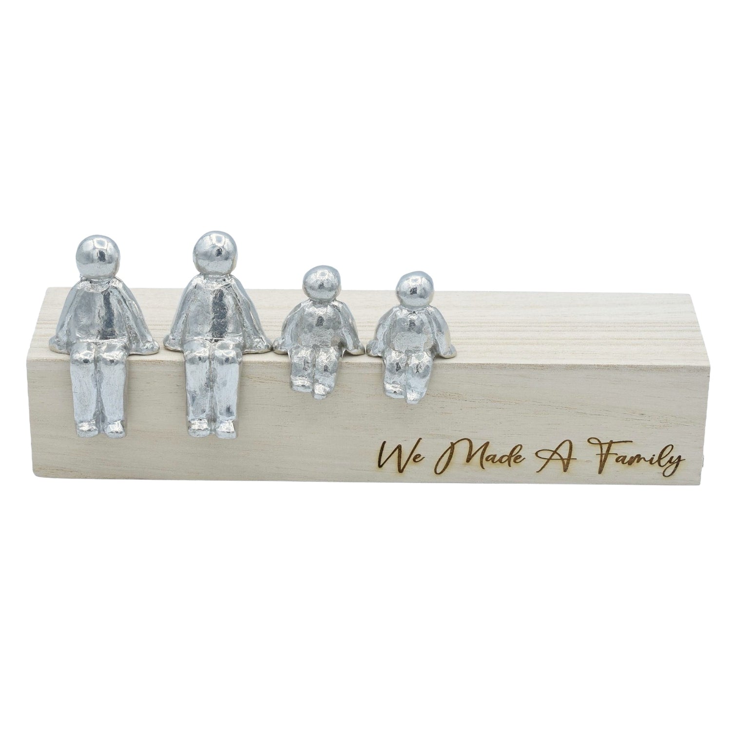We Made A Family - Tin Sculpture Figurines 10th Anniversary Decoration