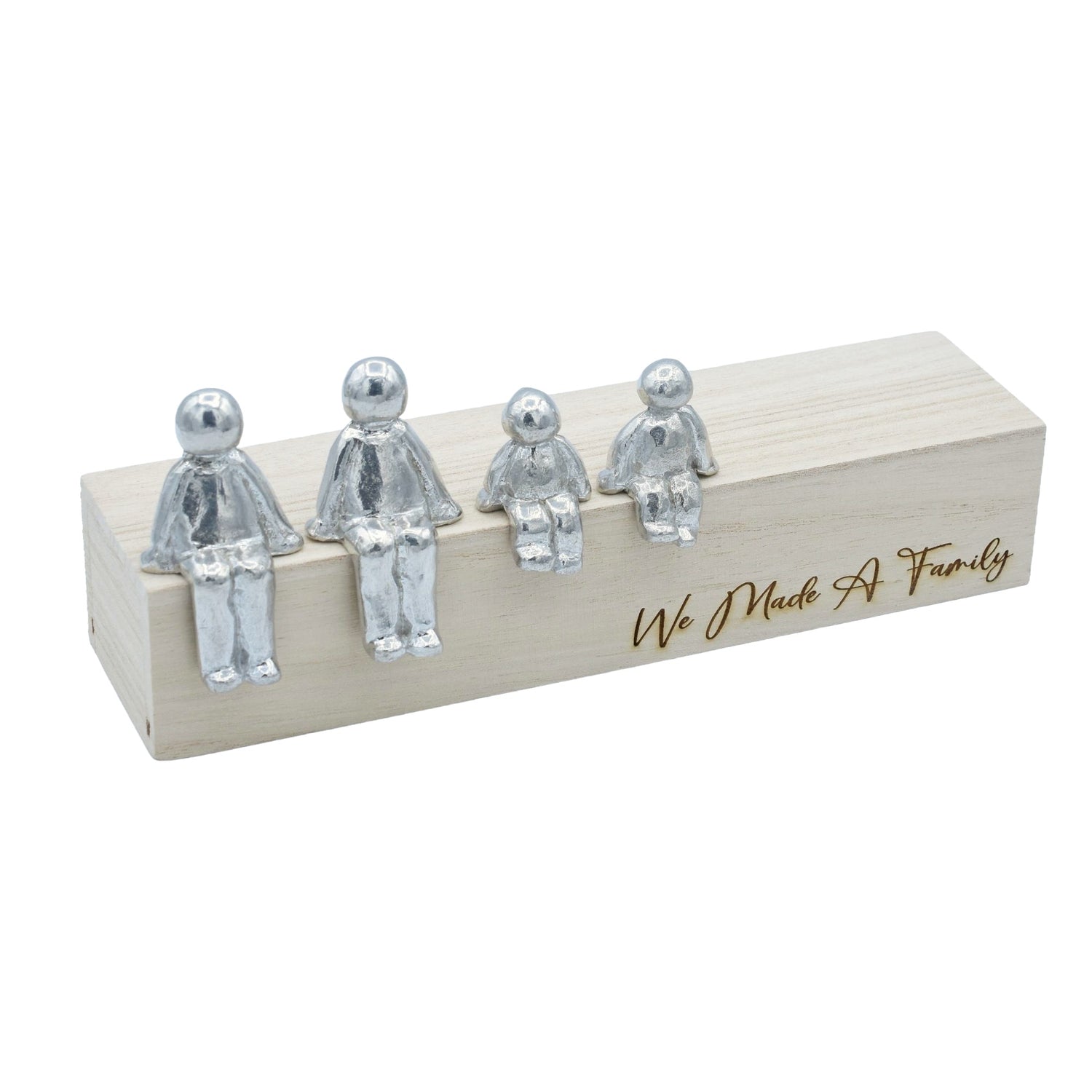 We Made A Family - Tin Sculpture Figurines 10th Anniversary Decoration