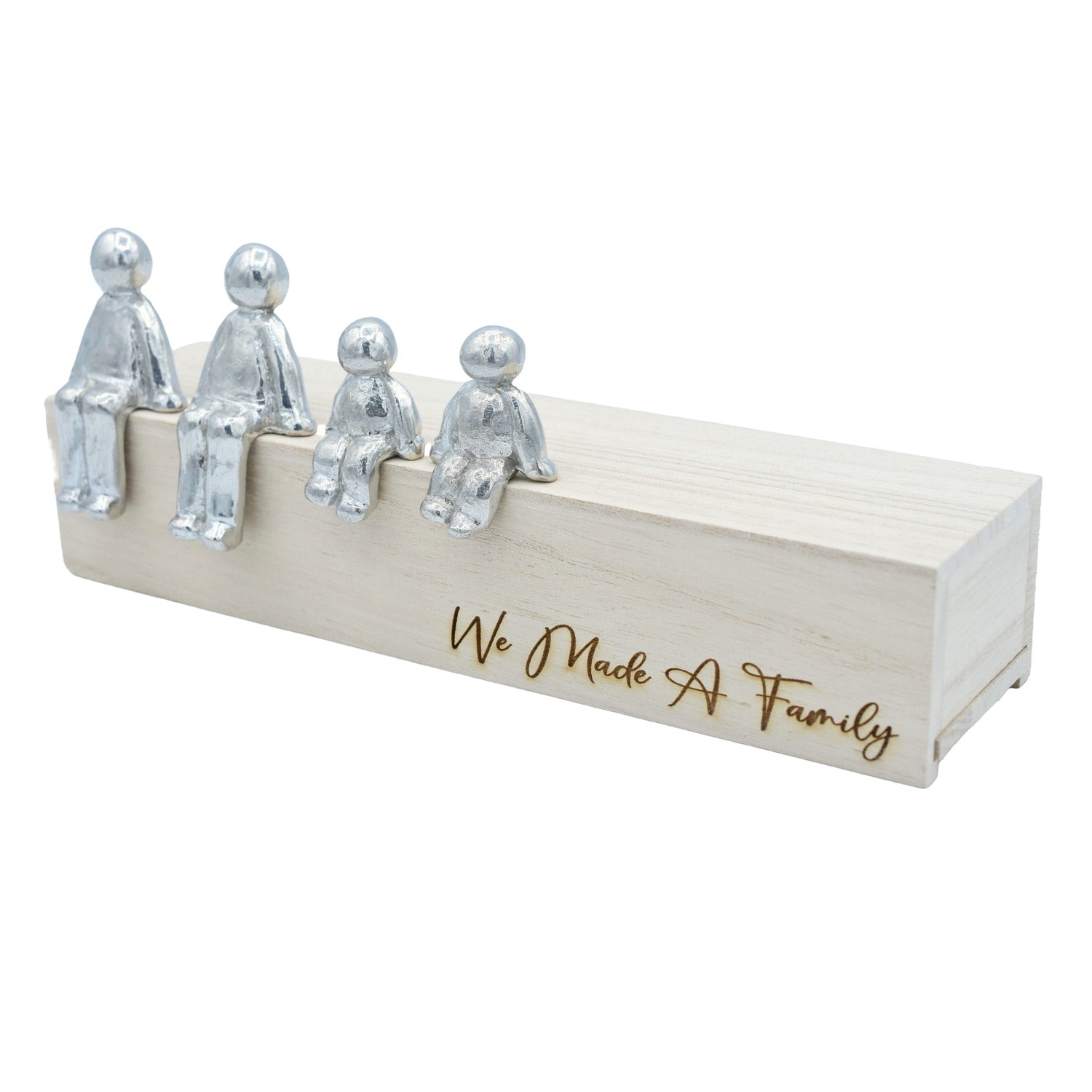 We Made A Family - Tin Sculpture Figurines 10th Anniversary Decoration