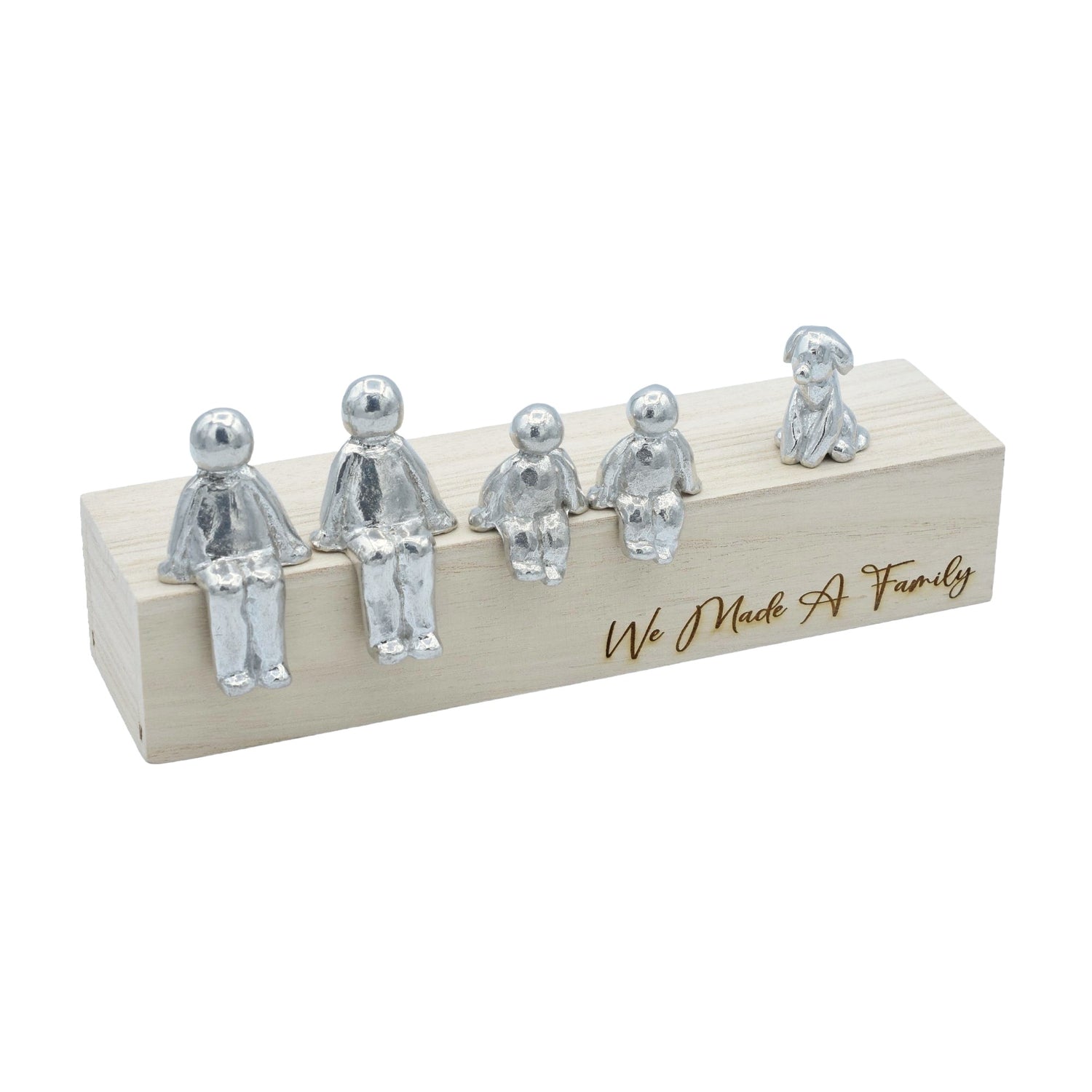 We Made A Family - Tin Sculpture Figurines 10th Anniversary Decoration