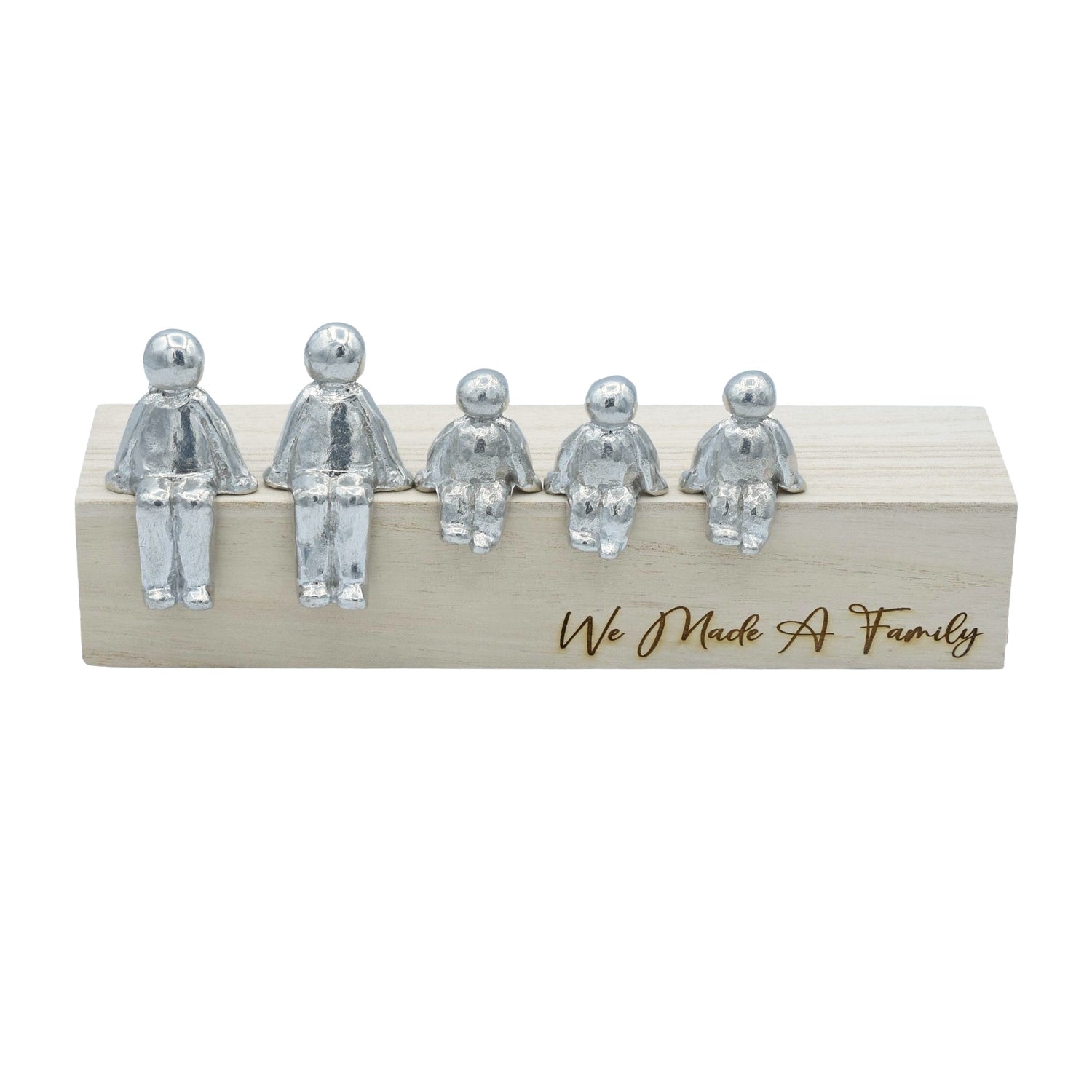 We Made A Family - Tin Sculpture Figurines 10th Anniversary Decoration