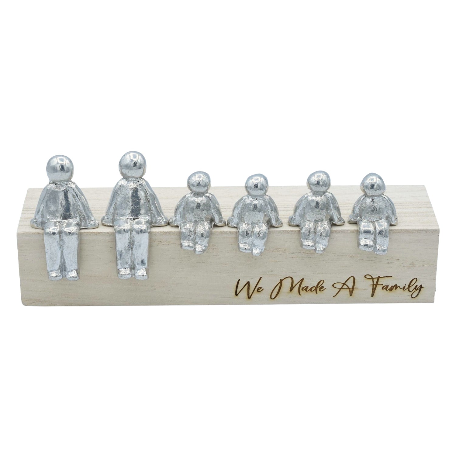 We Made A Family - Tin Sculpture Figurines 10th Anniversary Decoration