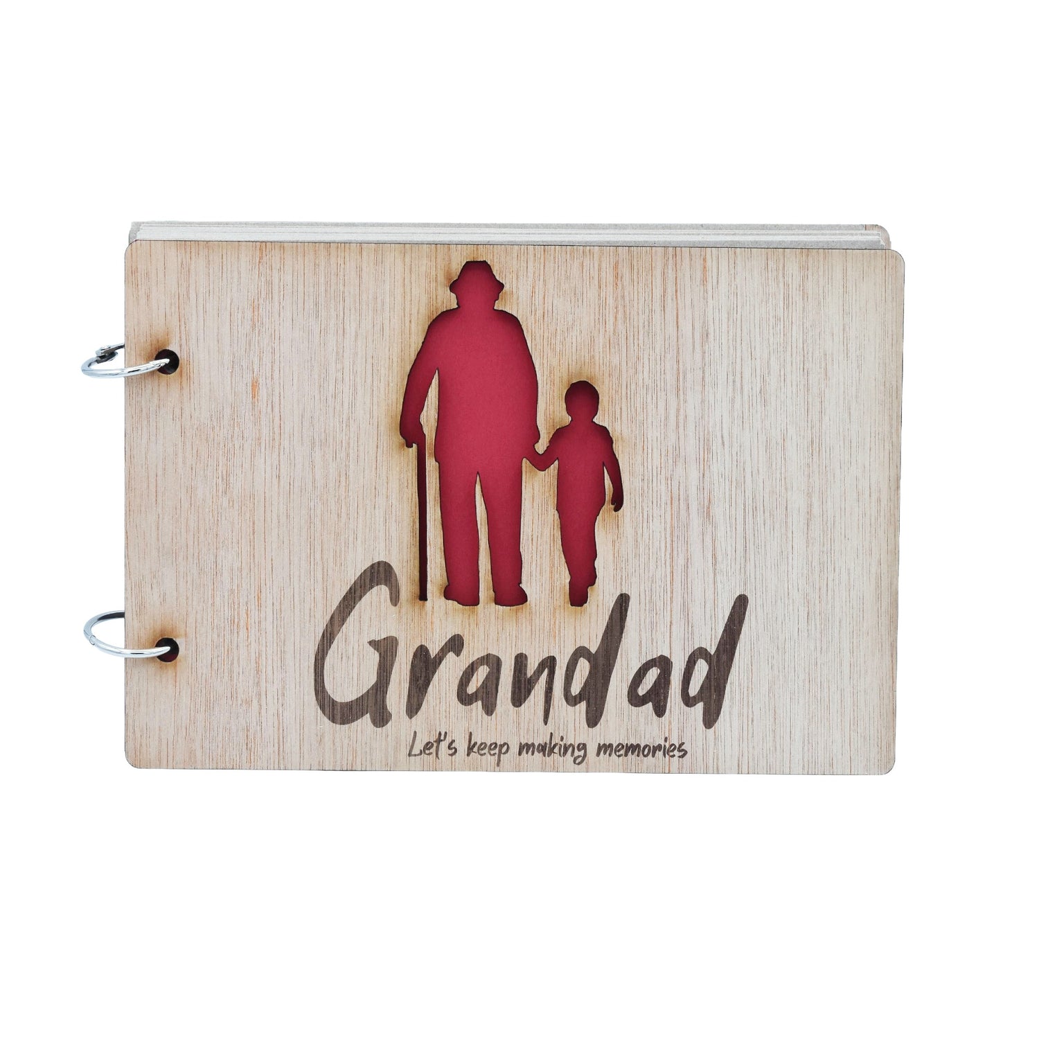Grandad Let's Keep Making Memories- Grandad and Grandson - Scrapbook, Photo album or Notebook. Fathers day or Birthday Gifts.