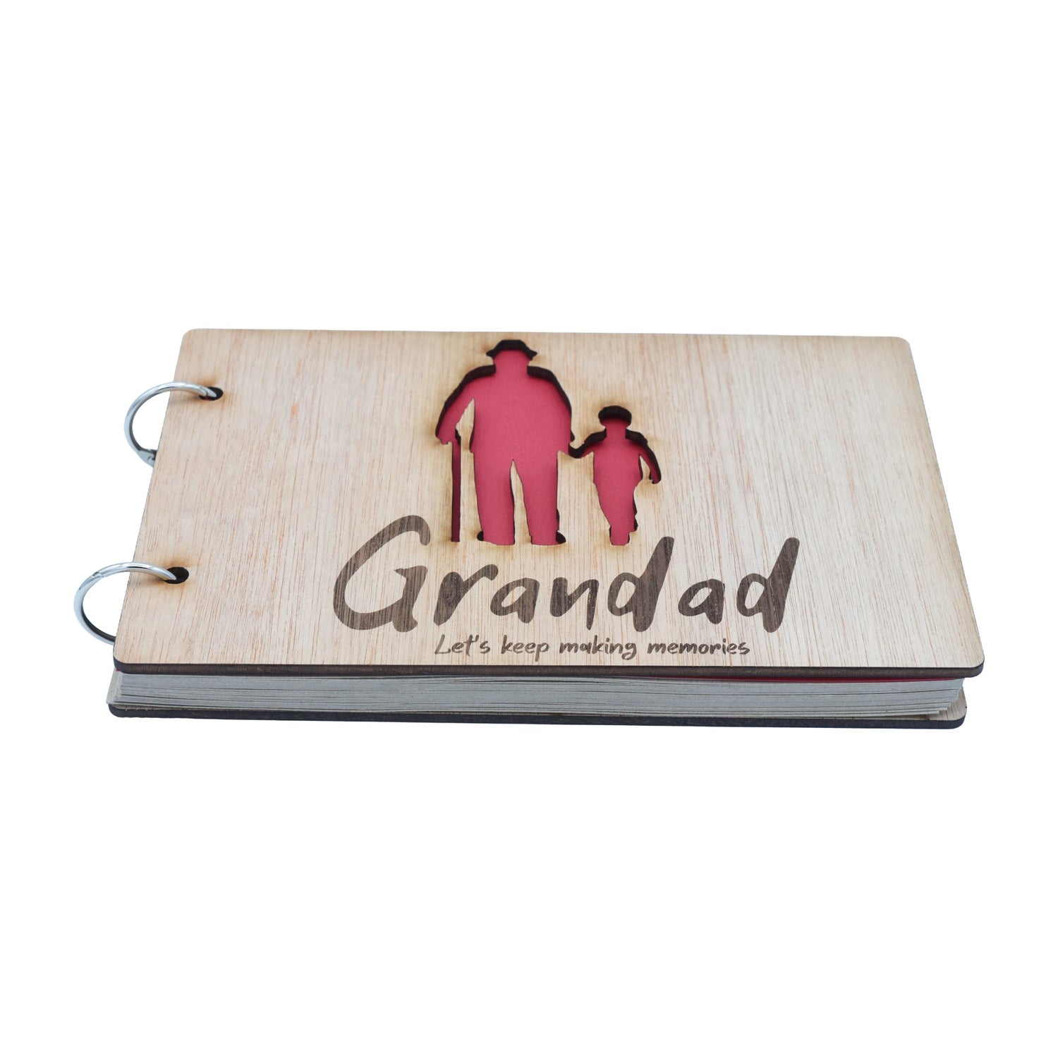 Grandad Let's Keep Making Memories- Grandad and Grandson - Scrapbook, Photo album or Notebook. Fathers day or Birthday Gifts.