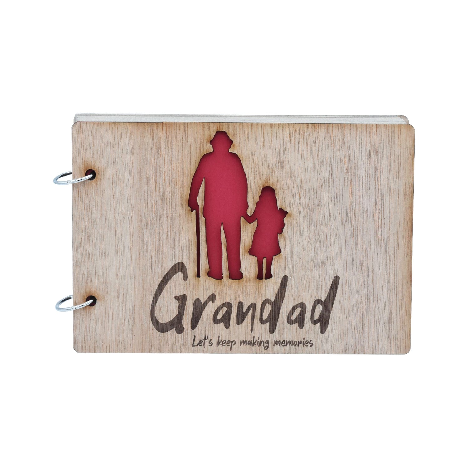 Grandad Let's Keep Making Memories- Grandad and Granddaughter - Scrapbook, Photo album or Notebook. Fathers day or Birthday Gifts.