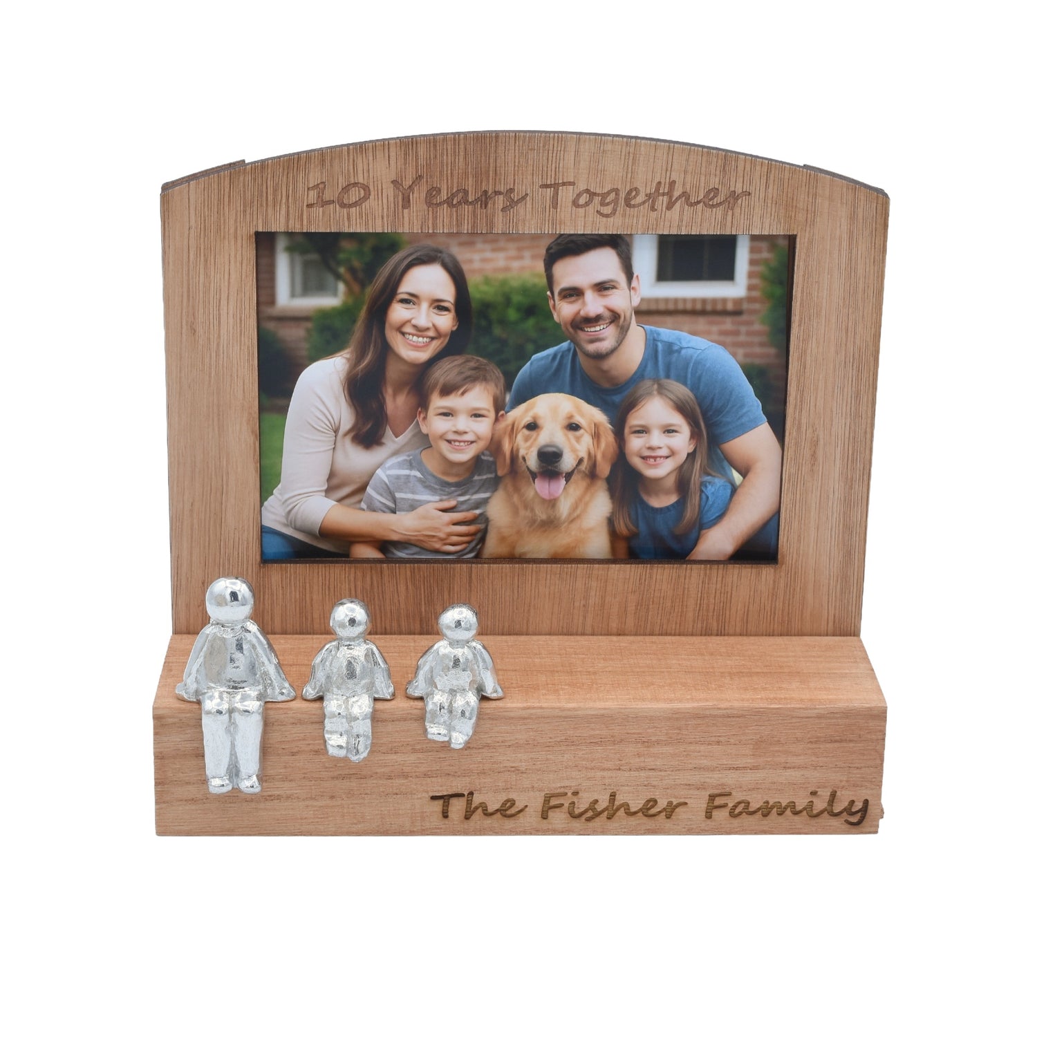 10 Years together Photo frame family , 6x4 Photo, Choose Your Own Family Combination, Christmas, Valentines, Birthdays, Anniversaries