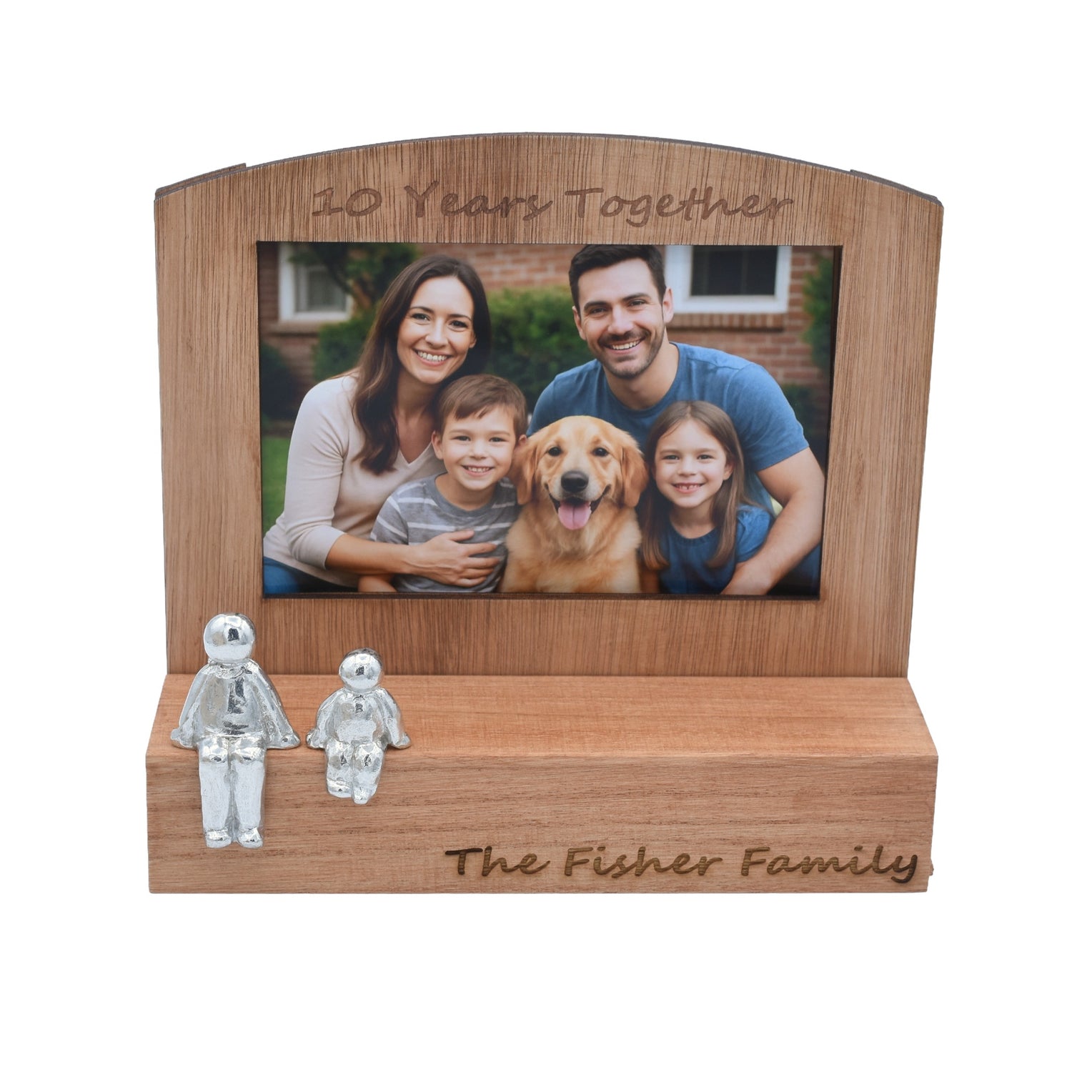 10 Years together Photo frame family , 6x4 Photo, Choose Your Own Family Combination, Christmas, Valentines, Birthdays, Anniversaries