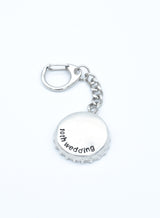 10th Anniversary Tin Bottle Cap Keyring