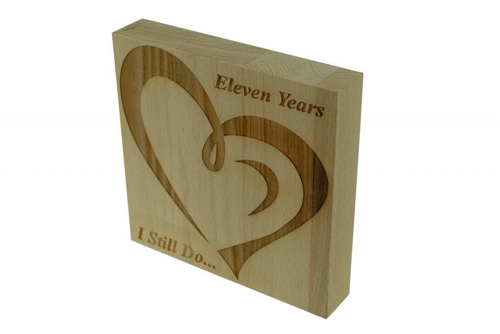 11 Year Anniversary I Still Do - Light Beech Block