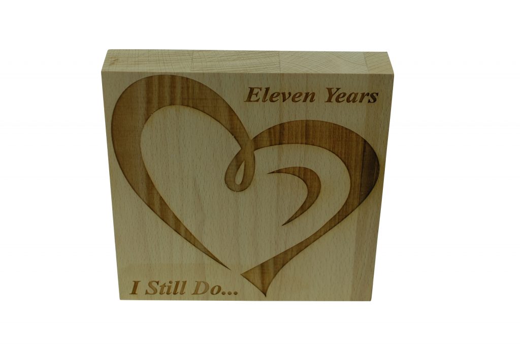 11 Year Anniversary I Still Do - Light Beech Block