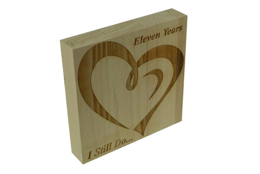 11 Year Anniversary I Still Do - Light Beech Block