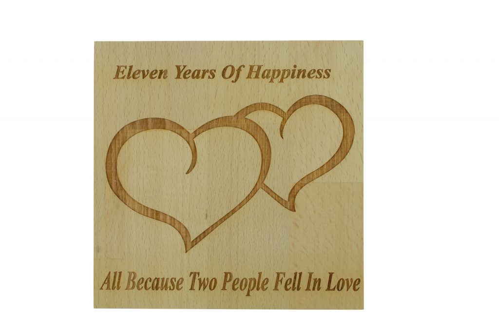 11 Years of Happiness Beech Block