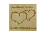 11 Years of Happiness Beech Block