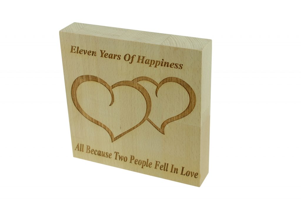 11 Years of Happiness Beech Block