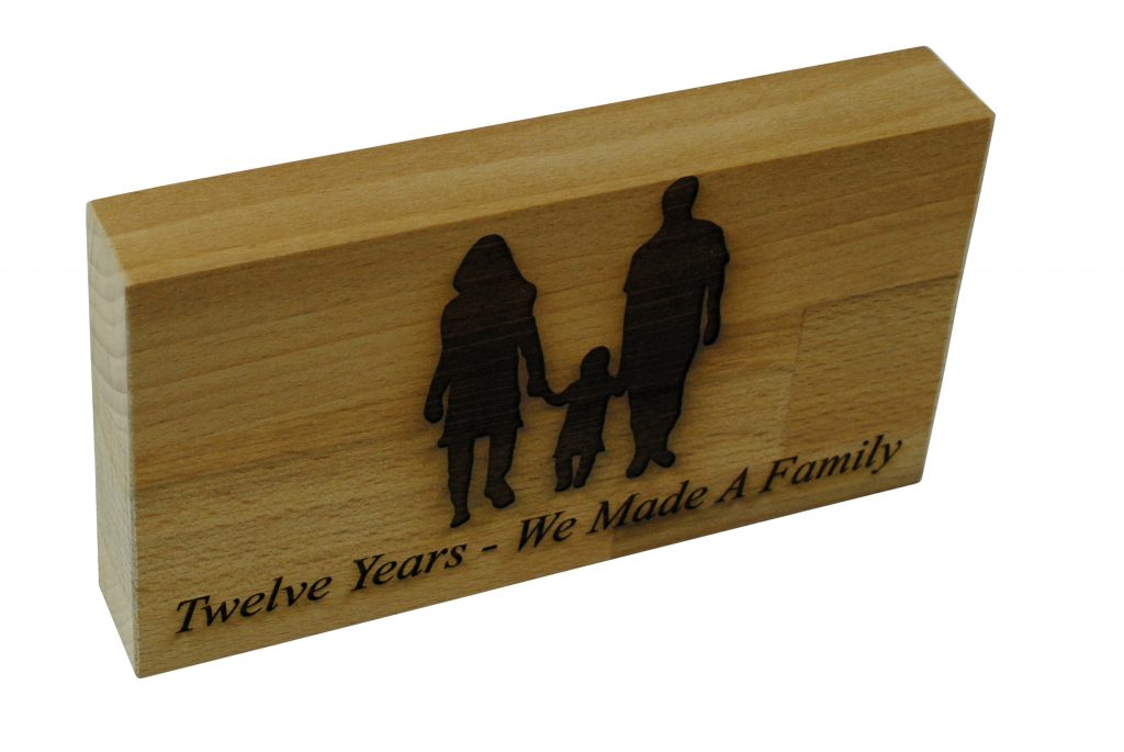 12 Years We Made A Family Beech Block