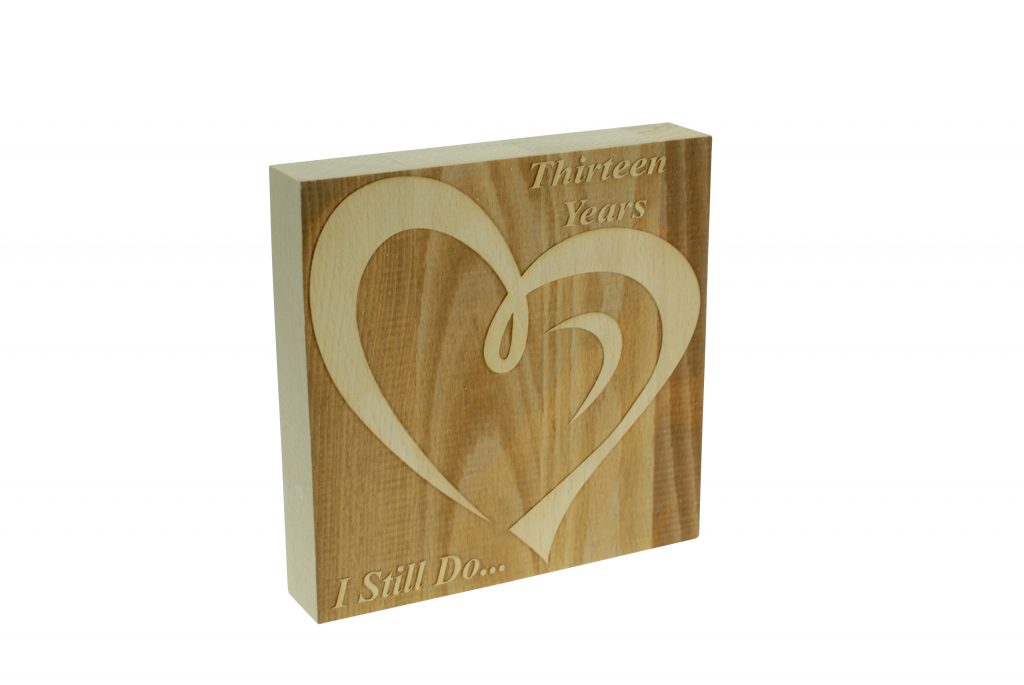 13 Year Anniversary I Still Do - Dark Beech Block