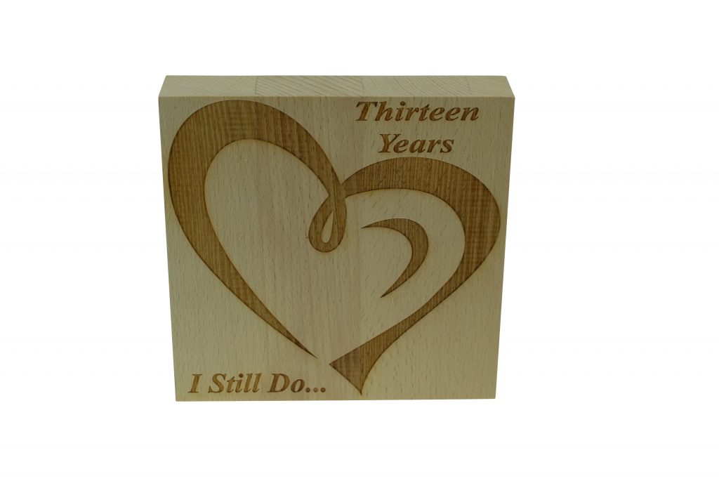 13 Year Anniversary I Still Do - Light Beech Block