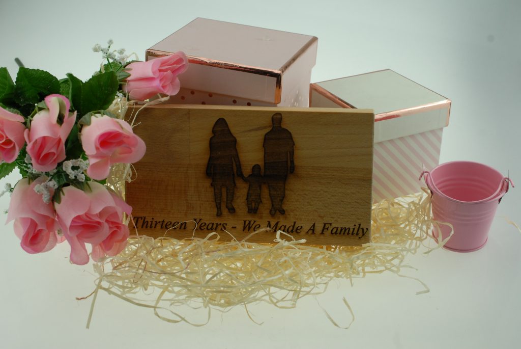 13 Years We Made A Family Beech Block