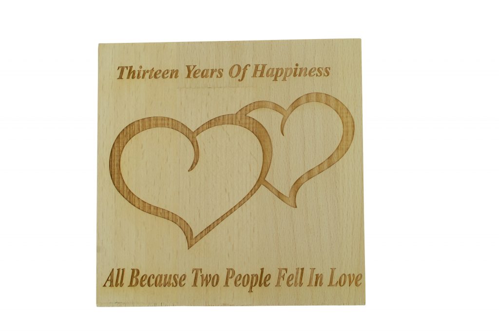 13 Years of Happiness Beech Block