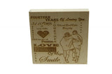 14 Years of Loving You Wooden Block