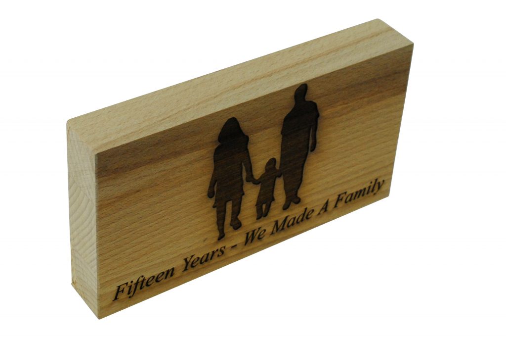 15 Years We Made A Family Beech Block