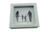 15 Years We Made A Family White Wooden Frame