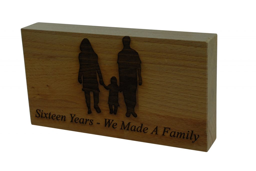 16 Years We Made A Family Beech Block