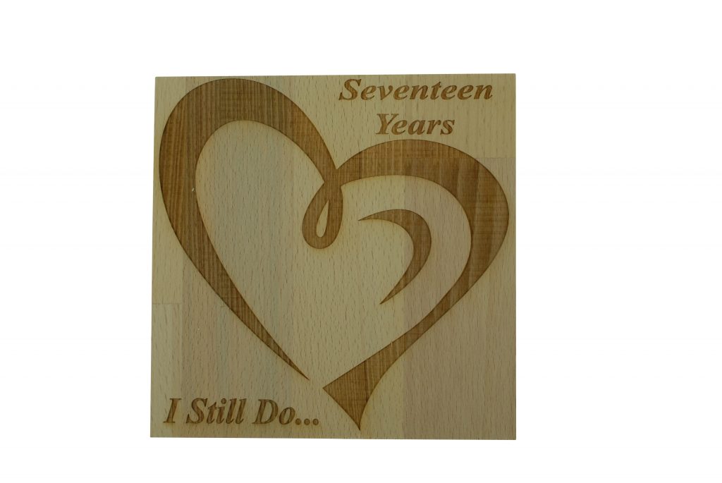 17 Year Anniversary I Still Do - Light Beech Block