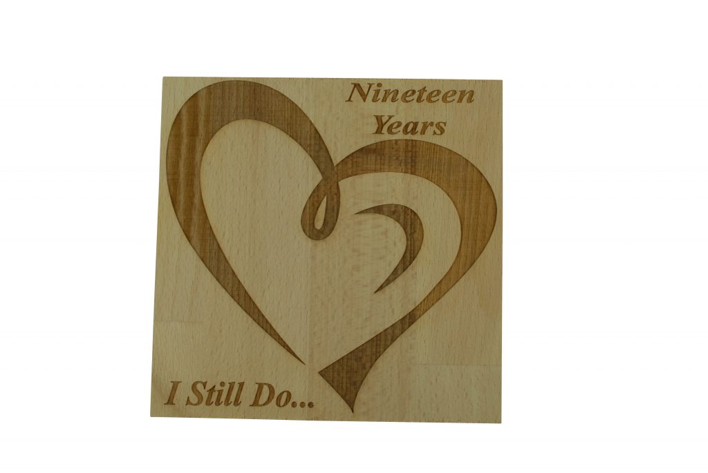 19 Year Anniversary I Still Do - Light Beech Block