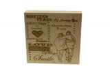 19 Years of Loving You Wooden Block