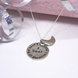 1st Anniversary Moon Necklace