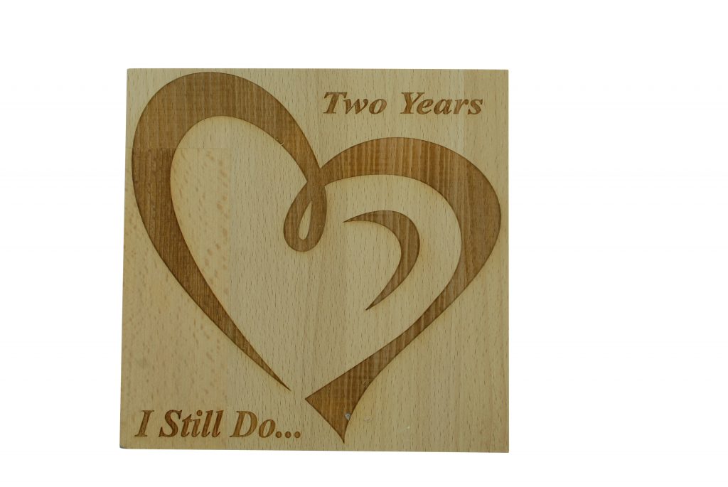 2 Year Anniversary I Still Do - Light Beech Block