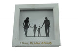2 Years We Made A Family White Wooden Frame