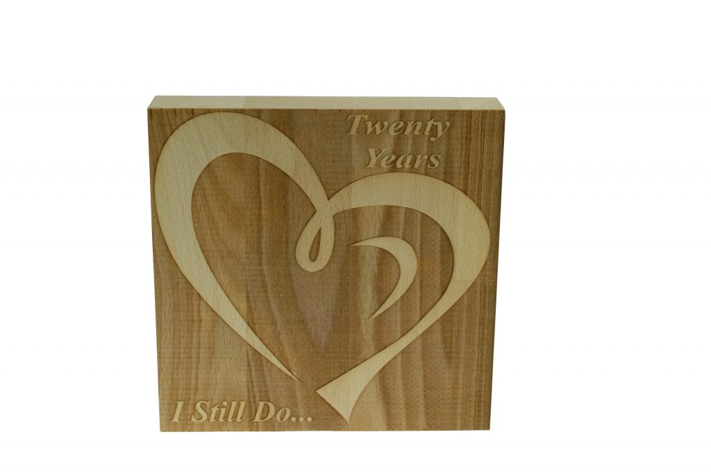 20 Year Anniversary I Still Do - Dark Beech Block