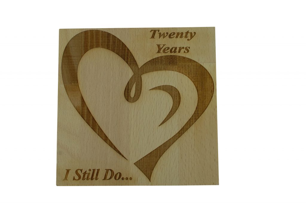 20 Year Anniversary I Still Do - Light Beech Block