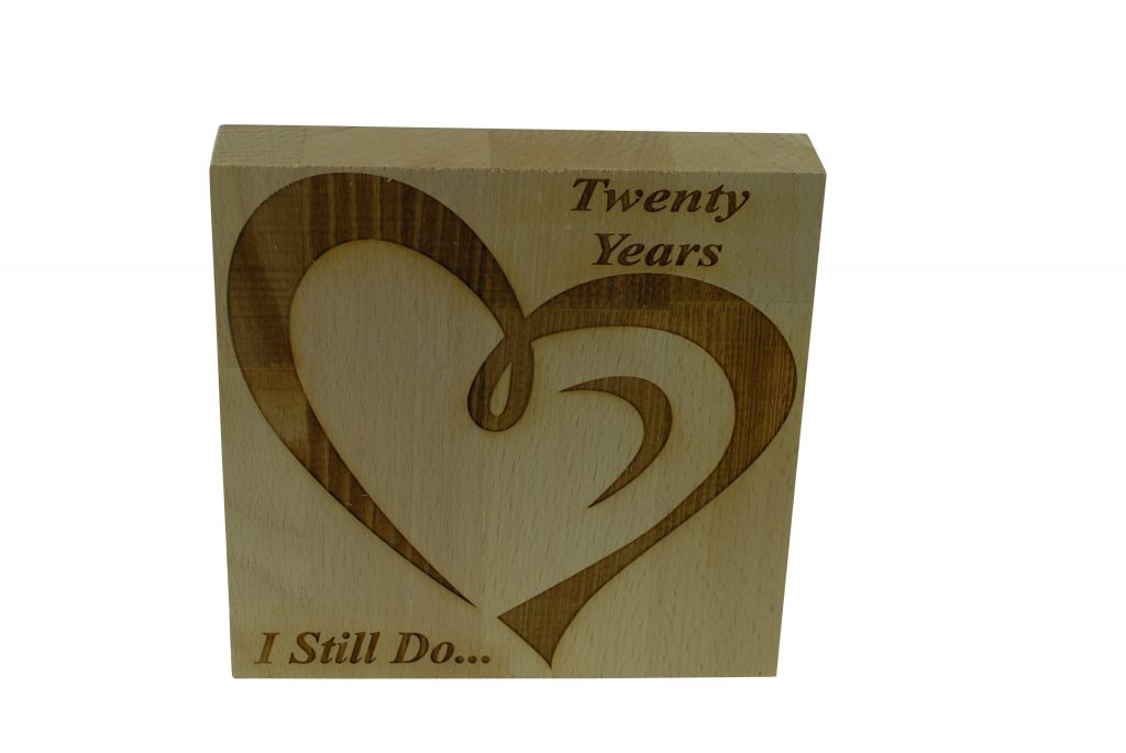 20 Year Anniversary I Still Do - Light Beech Block