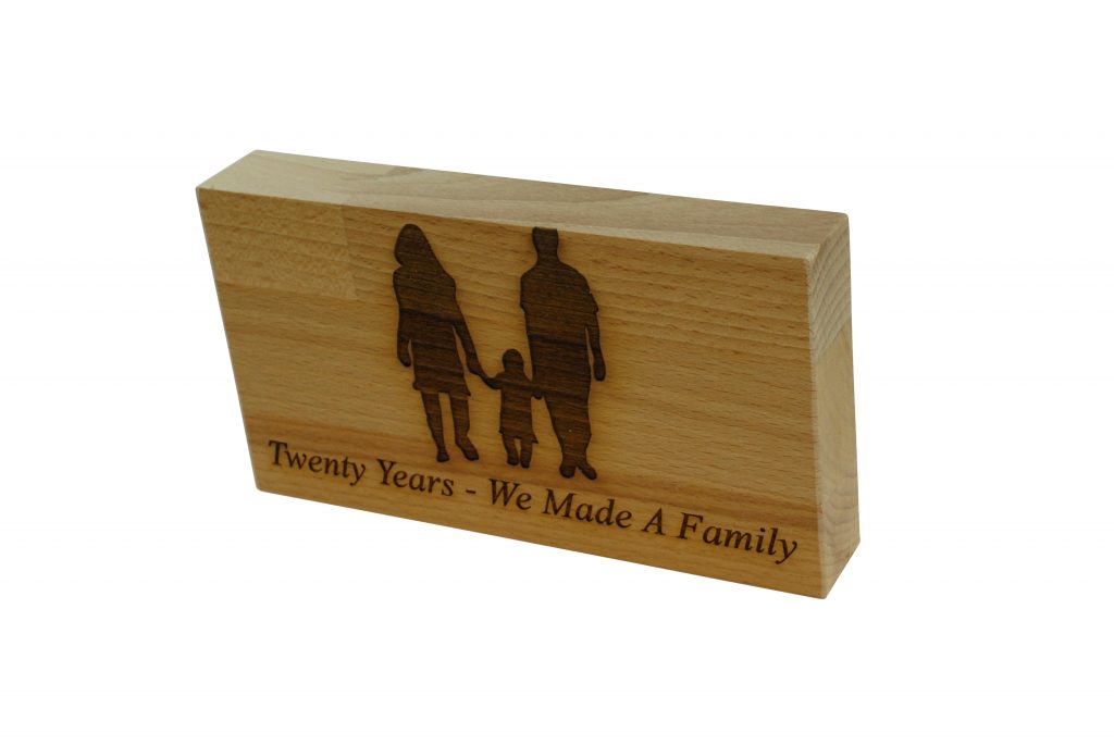 20 Years We Made A Family Beech Block