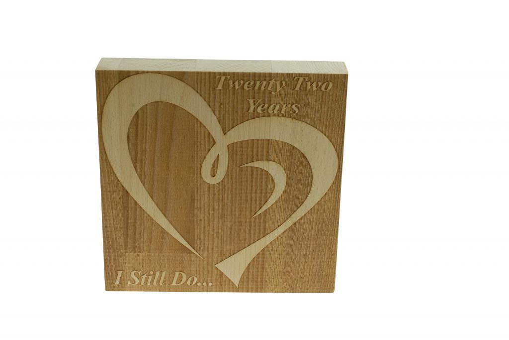 22 Year Anniversary I Still Do - Dark Beech Block