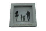 22 Years We Made A Family White Wooden Frame